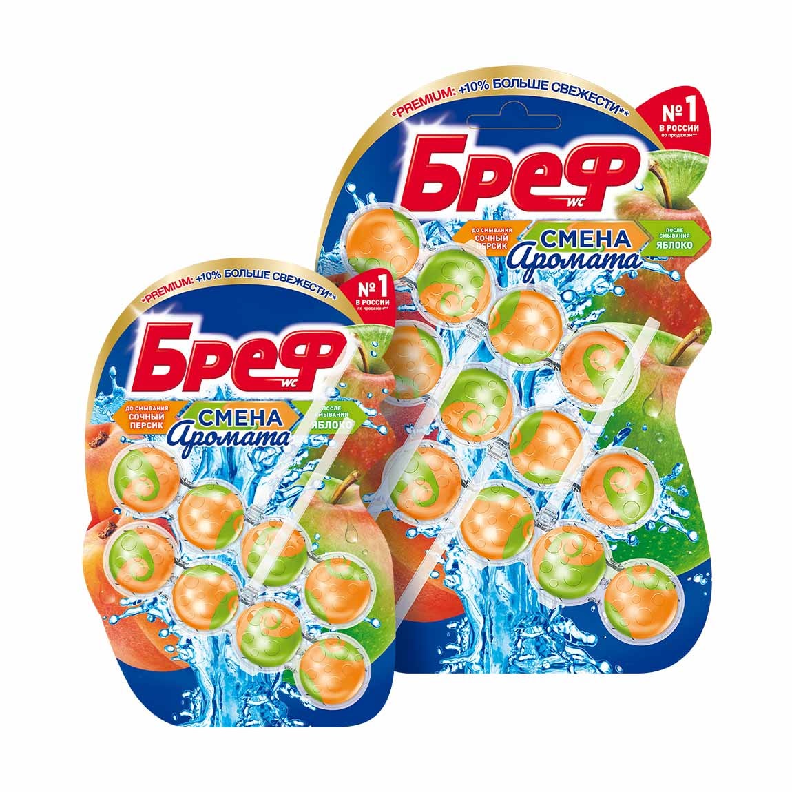 Bref Смена аромата Сочный персик – Яблоко100/150 гр